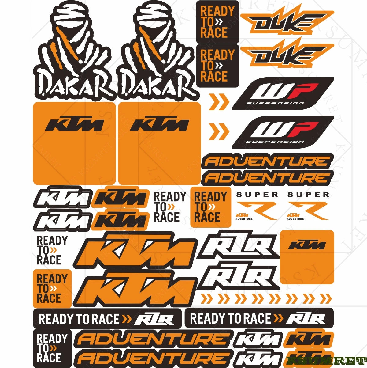 Autocollants KTM.